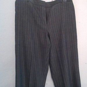 Rafaelle Dark Grey Pinstripe Pants Size 8